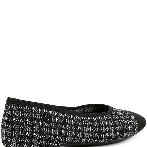 VIVAIA
Margot 2.0 Stretch Knit Plaid Flats black and white 11 tweed NWT in box - Picture 6 of 13